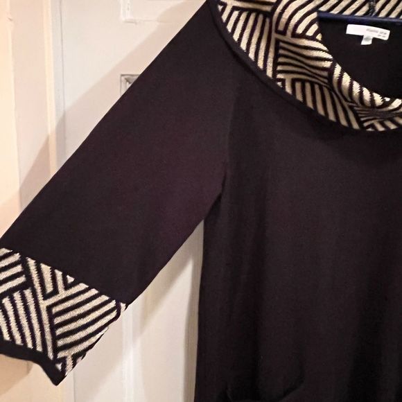 Lurex Accent Sweater Dress Sz 2X - Picture 5 of 6